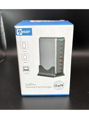 500W USB C Fast Charger Block - 8-Port GaN Charging Station for Multiple Devices